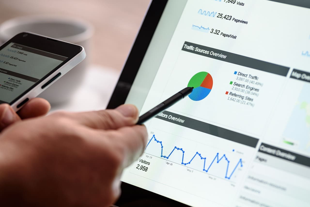 SEO services on computer