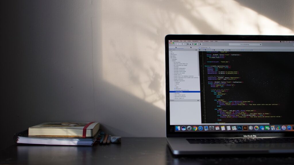 Mastering Ecommerce Website Development: A Practical Guide for Success 4 MacBook Pro showing programming language