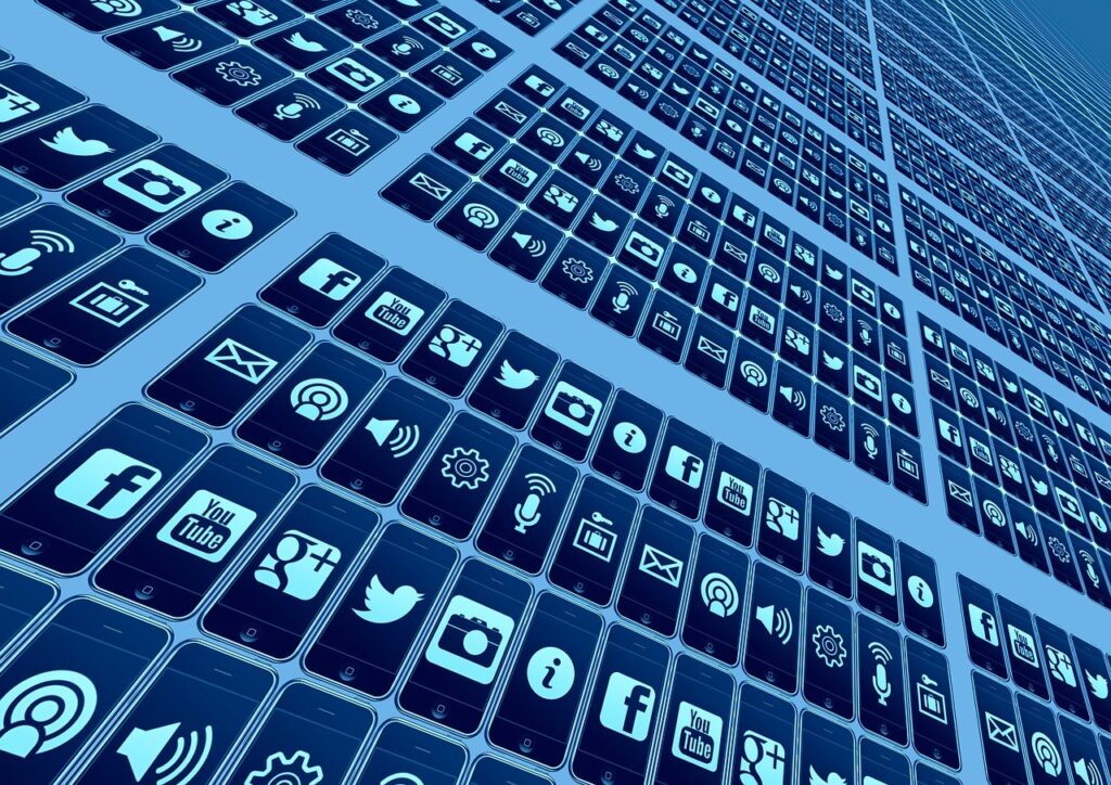 apps, social media, network, internet, tiktok, social network, logos, facebook, marketing, analysis, concept, social networking, networking, icons, website, presentation, multimedia