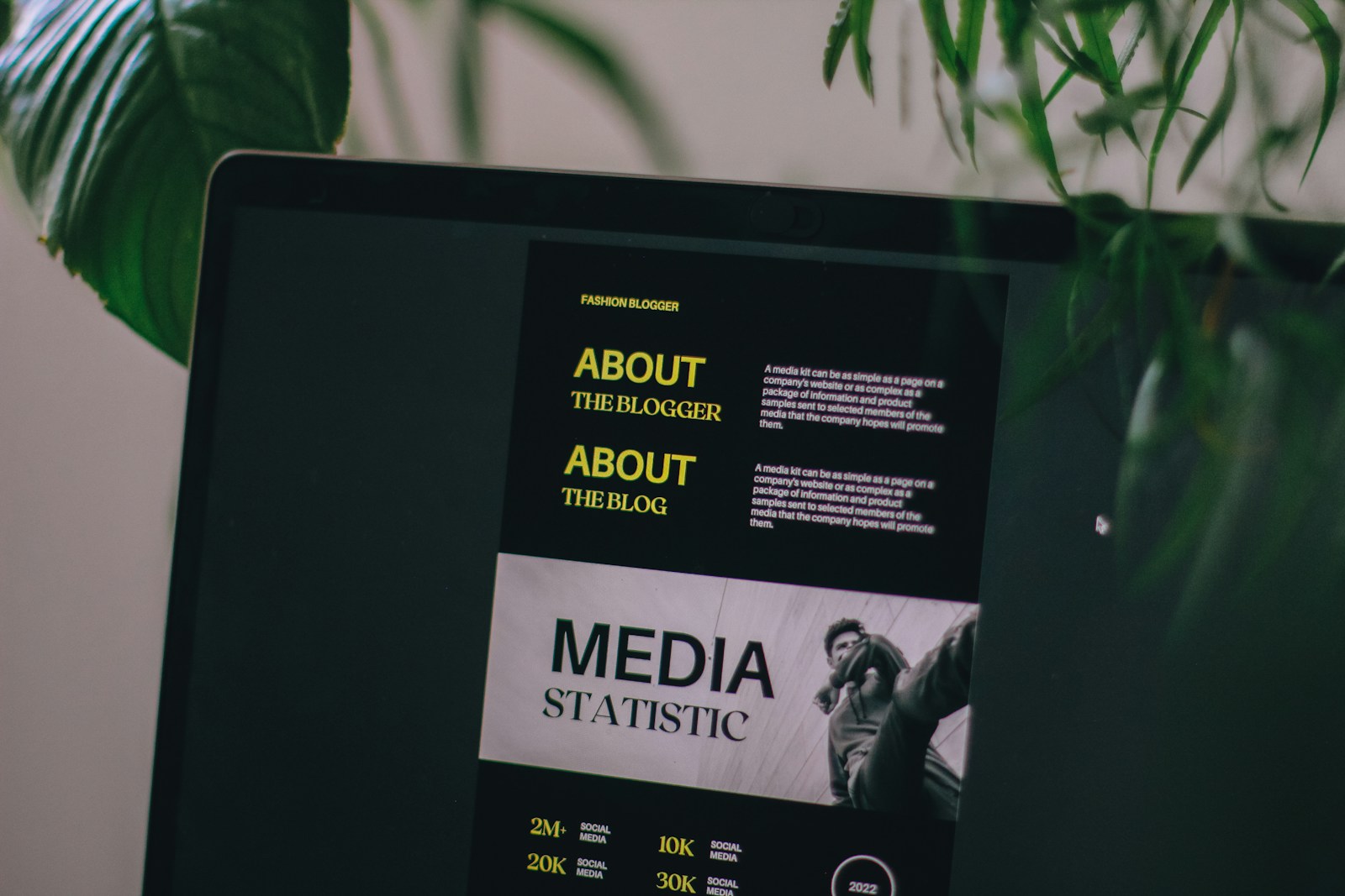 a computer screen with a website on it paid media services