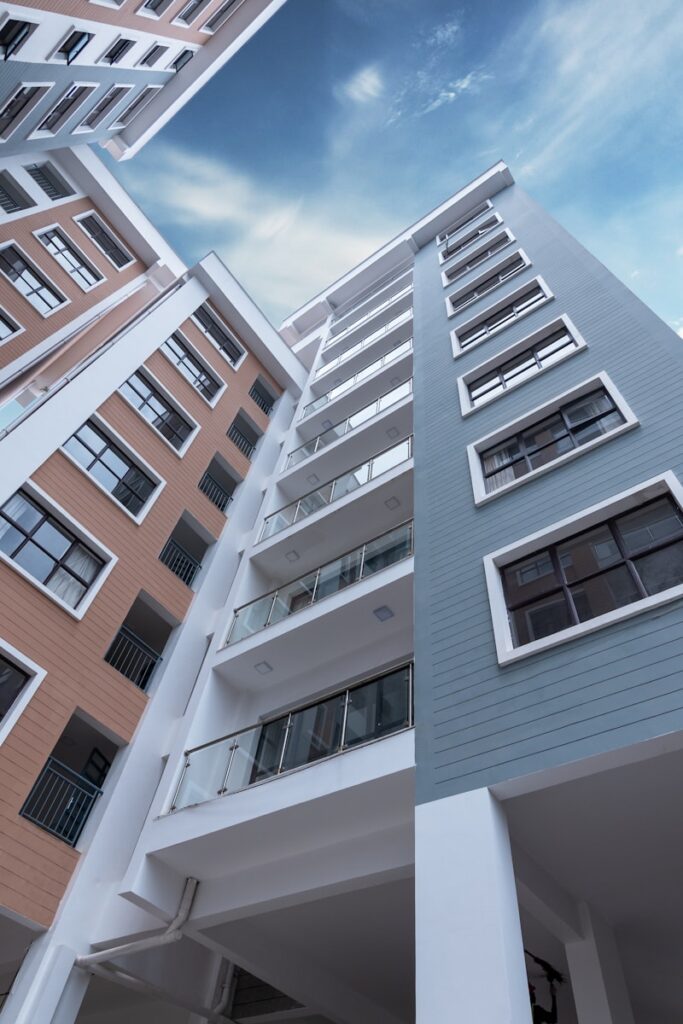 Real Estate Digital Marketing Guide for 2025 6 low-angle photo of blue building